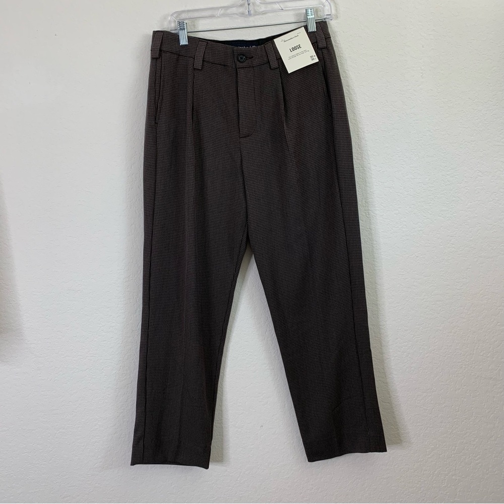 Abercrombie & fitch Mens herringbone loose trousers pants 30 NWT